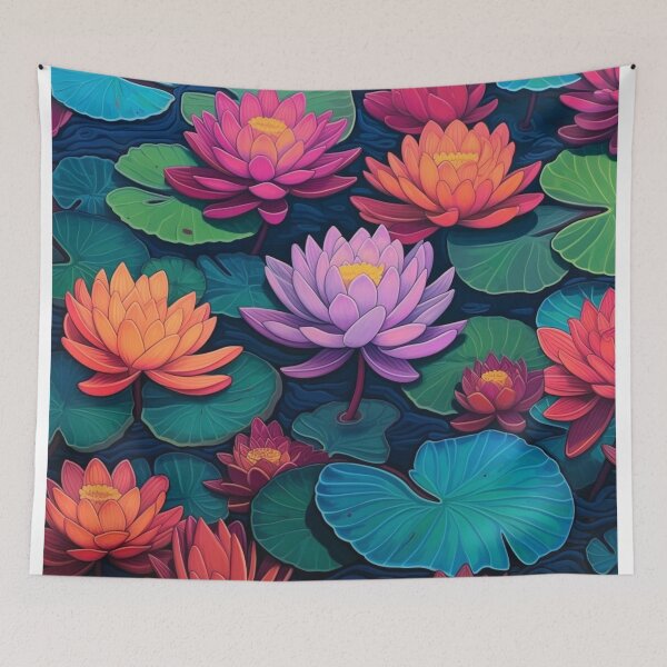 Item preview, Water Lilies Pattern 1 designed and sold by BloomBoutiqueTs.