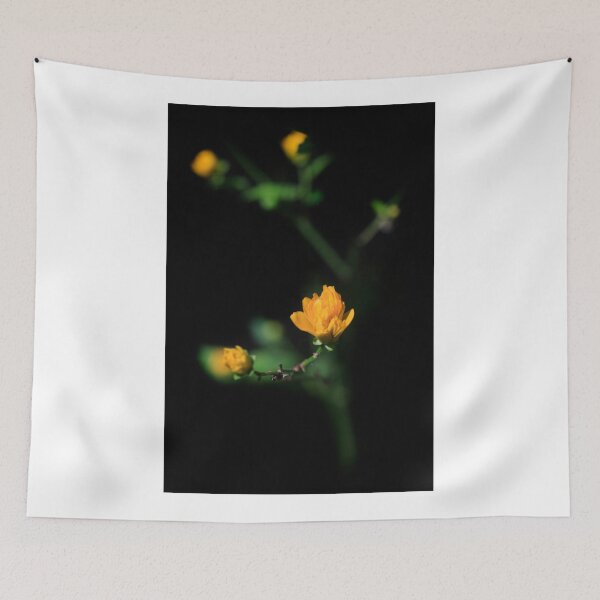 Item preview, Yellow flowers on black background designed and sold by olena2552.