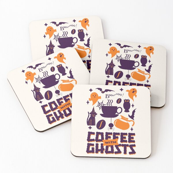 Item preview, coffee with ghosts designed and sold by PositiveIdeas.