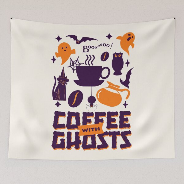 Item preview, coffee with ghosts designed and sold by PositiveIdeas.