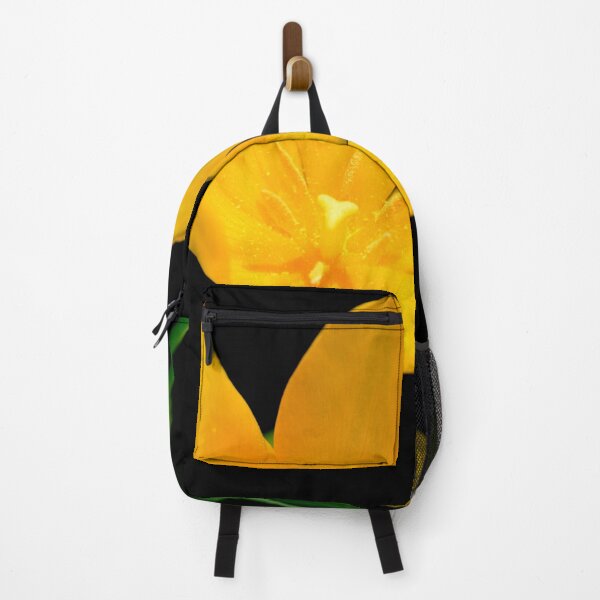 Item preview, Yellow tulip on black background designed and sold by olena2552.