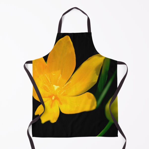 Item preview, Yellow tulip on black background designed and sold by olena2552.