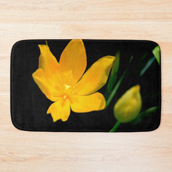 Item preview, Yellow tulip on black background designed and sold by olena2552.