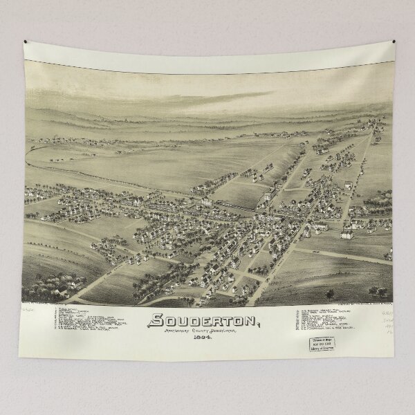 Item preview, Souderton, Pennsylvania (1894) designed and sold by allhistory.