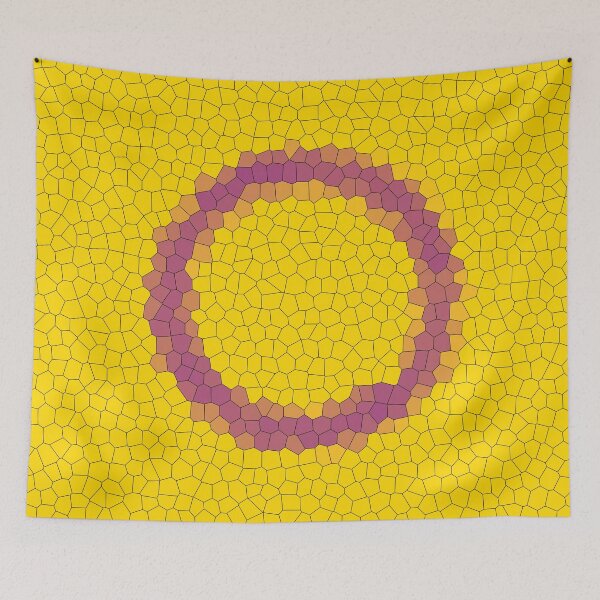 Item preview, Stained Glass Intersex Pride Flag designed and sold by Sum-Thangs.