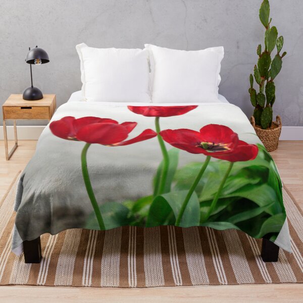 Item preview, Red tulips on nature background designed and sold by olena2552.