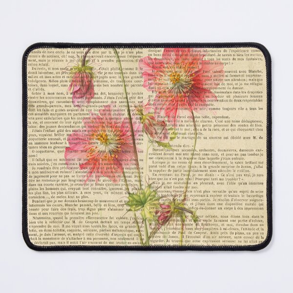 Item preview, Botanical print, on old book page designed and sold by Art by Lilia.