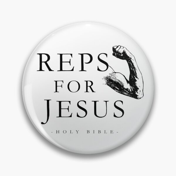 Item preview, Reps for Jesus - Funny Hilarious Bodybuilding Weightlifting Gym Sport Jesus Christian Bible Verse God Christ Meme Religious Lord  designed and sold by BBakery.