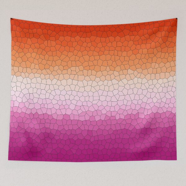 Item preview, Stained Glass Lesbian Pride Flag designed and sold by Sum-Thangs.