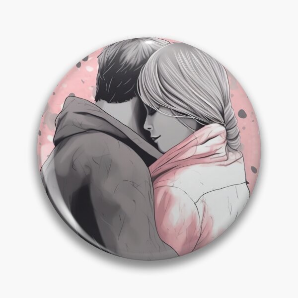 Item preview, loving couple from behind embracing designed and sold by ruvida.