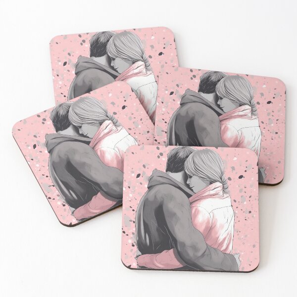 Item preview, loving couple from behind embracing designed and sold by ruvida.