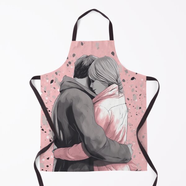 Item preview, loving couple from behind embracing designed and sold by ruvida.