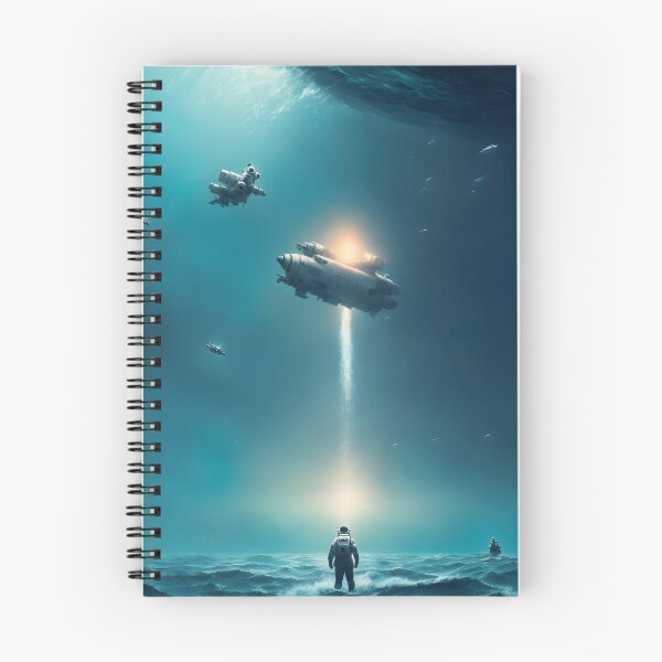 Item preview, Astronaut On Ocean World In Spotlight - Digital Painting designed and sold by Aaron2610.