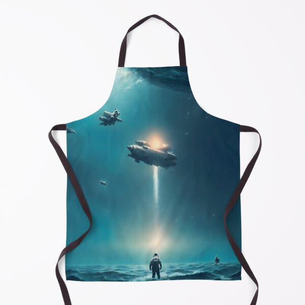 Item preview, Astronaut On Ocean World In Spotlight - Digital Painting designed and sold by Aaron2610.