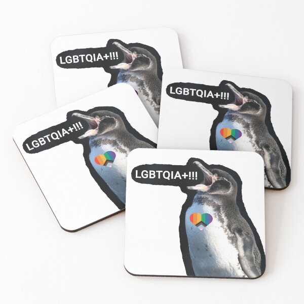 Artikelvorschau, Galapagos Penguin screams LGBTQIA+ entworfen und verkauft von SBPenguins.