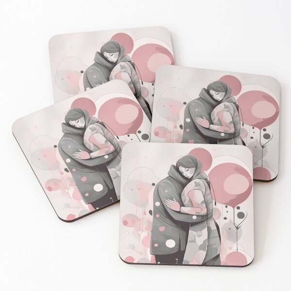 Item preview, loving couple from behind embracing designed and sold by ruvida.