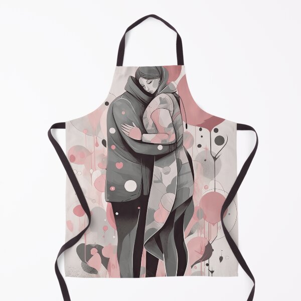 Item preview, loving couple from behind embracing designed and sold by ruvida.
