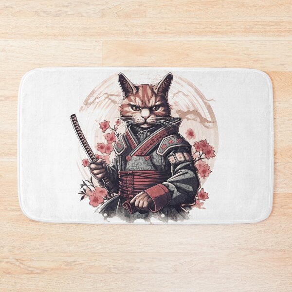 Item preview, Cat samurai designed and sold by Galore-Patterns.
