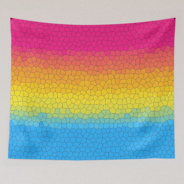 Item preview, Stained Glass Pansexual Pride Flag designed and sold by Sum-Thangs.