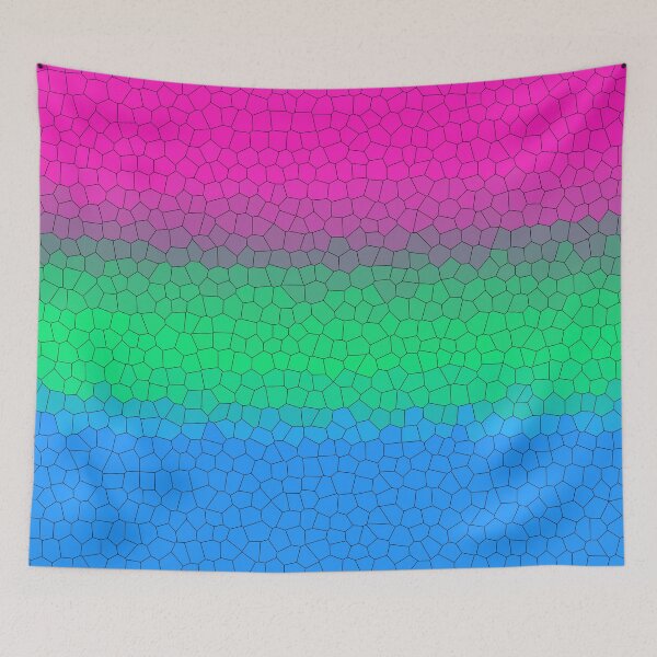 Item preview, Stained Glass Polysexual Pride Flag designed and sold by Sum-Thangs.
