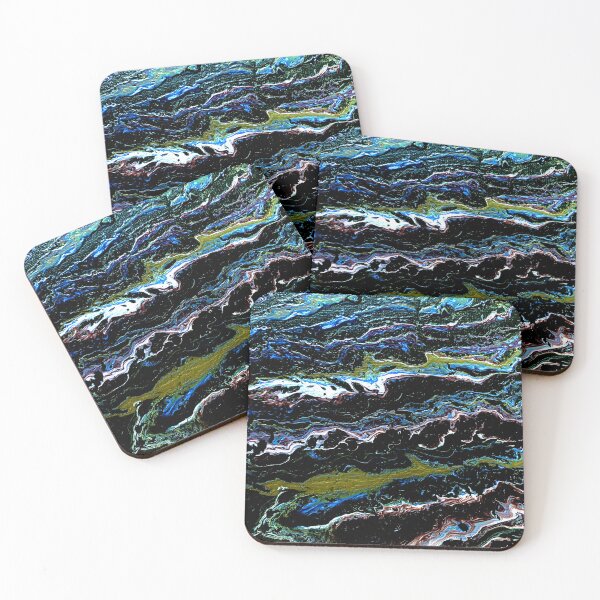 Item preview, Sea abstract fluid art designed and sold by baksuart.