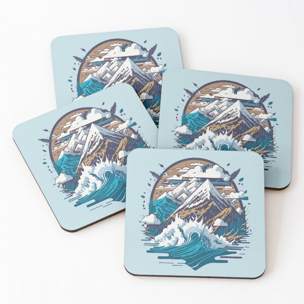 Item preview, aesthetic abstract mountain designed and sold by K-Art-Design.