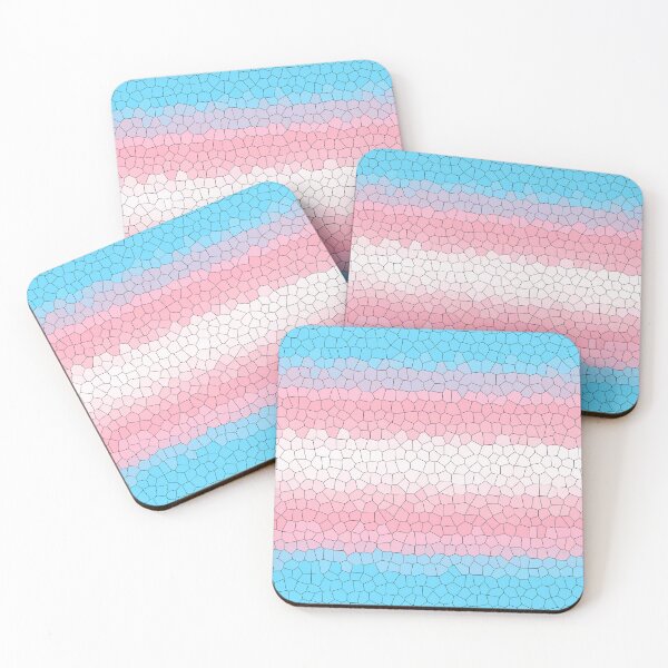 Item preview, Stained Glass Transgender Pride Flag designed and sold by Sum-Thangs.