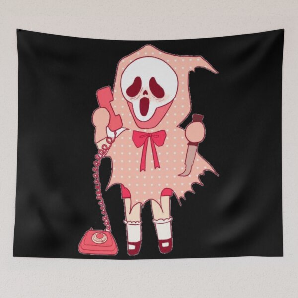 Item preview, pink ghostface designed and sold by Hosastore.