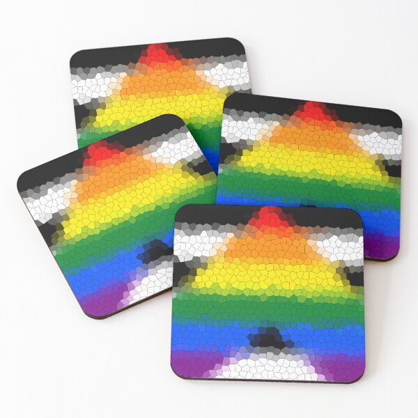 Item preview, Stained Glass Straight Ally Pride Flag designed and sold by Sum-Thangs.