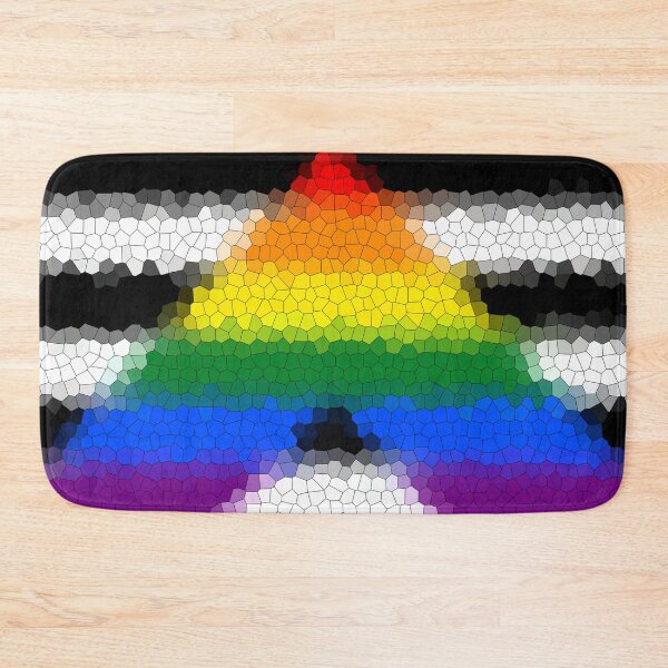 Item preview, Stained Glass Straight Ally Pride Flag designed and sold by Sum-Thangs.