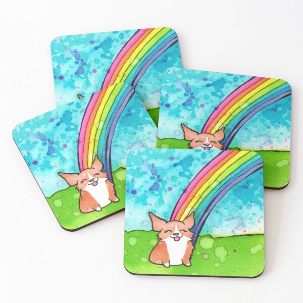 Item preview, Corgi At The End Of The Rainbow designed and sold by KelseyLovelle.