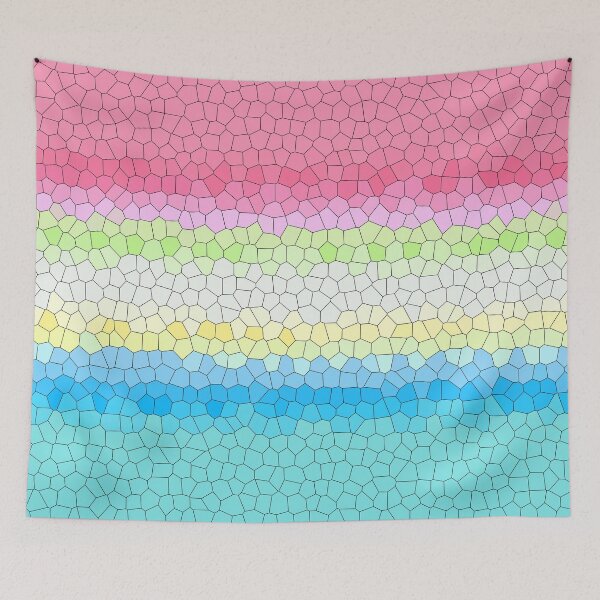 Item preview, Stained Glass Gender Questioning Pride Flag designed and sold by Sum-Thangs.