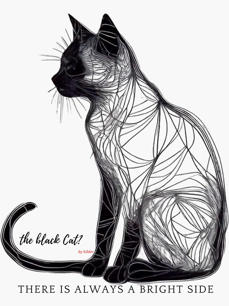 The Black Cat Sticker