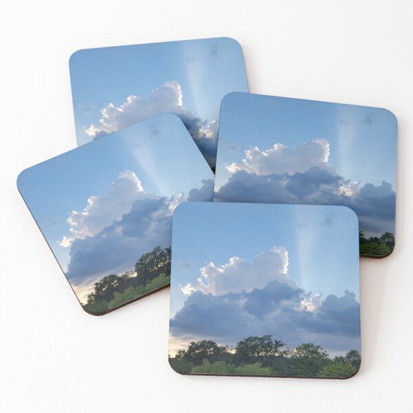 Item preview, Stormy Sunset Sky with Clouds and Sun Beams (Crepuscular Rays) designed and sold by vryandesigns.