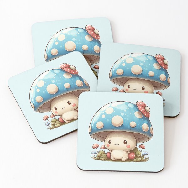 Item preview, Cute Mushroom Blue Cap designed and sold by cetakulang.