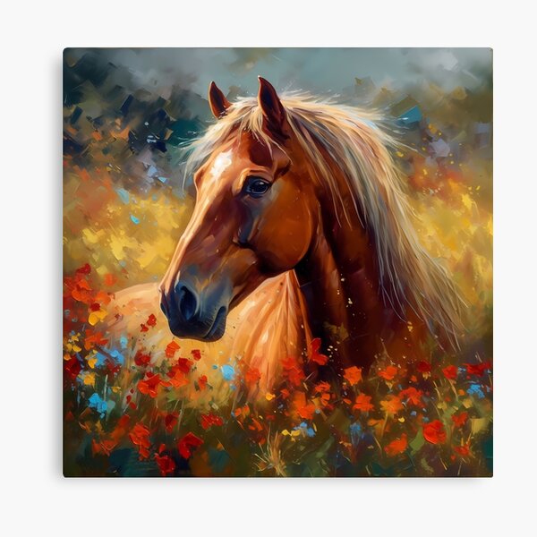 Canvas Print outlet of Horse Painting, Horse Oil Painting, Horse Art, equine art, 