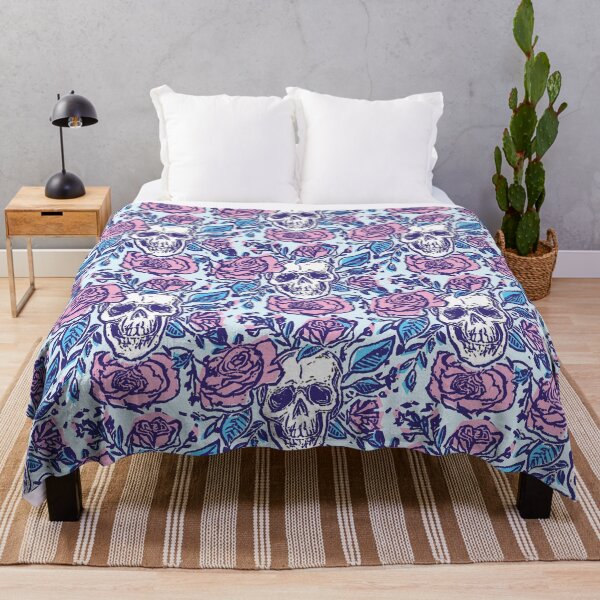 Item preview, Skull Print (Pink and Blue Pattern) designed and sold by laurainmmxvi.