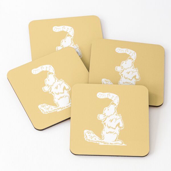 Item preview, Golden Retriever Singing in Gold  designed and sold by Christine Philbrick.