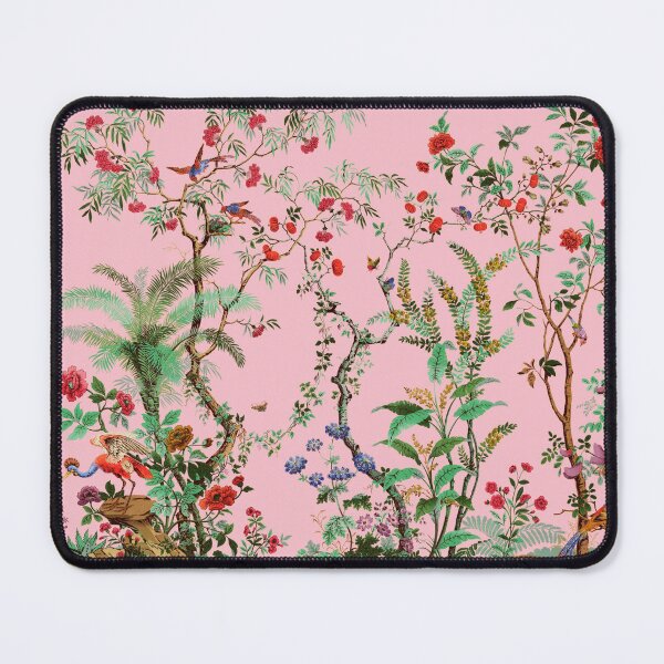 Item preview, Vintage Chinoiserie Design | Pink & Green Floral Rose Print | P482 designed and sold by Piccolo Fiore Prints.