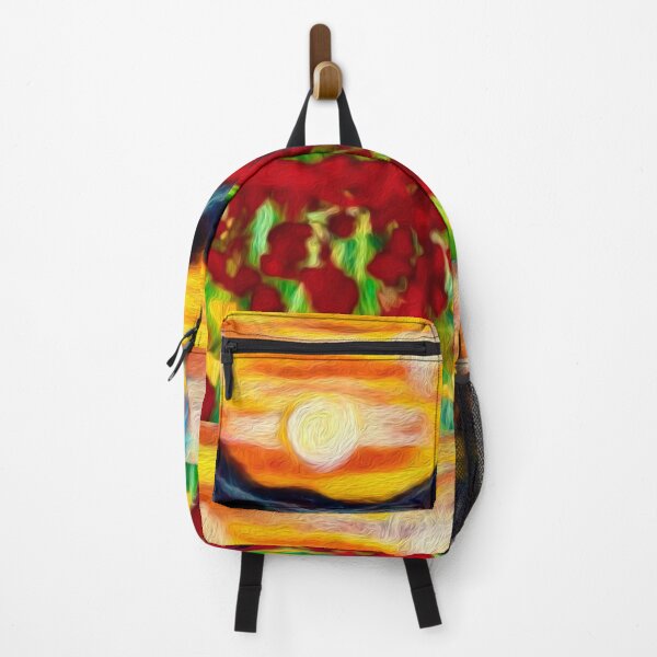 Item preview, mountain poppy field and red flower sunset designed and sold by FLEURDELAINE04.