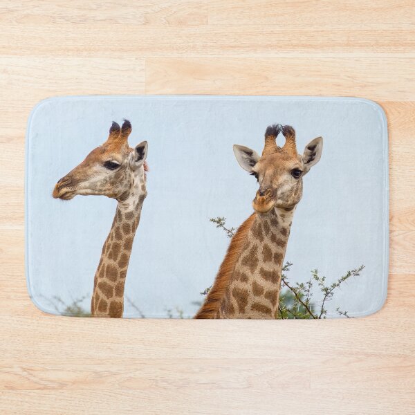 Item preview, Two Giraffes Portrait designed and sold by SafariByMarisa.