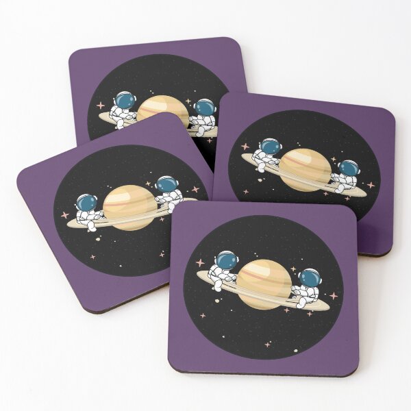 Item preview, Funny cosmonaut playing in saturn planet designed and sold by Donutlovers.
