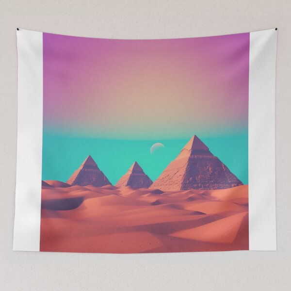 Item preview, Pyramids Vaporwave 80s Nostalgic designed and sold by AlvaroMeurer.