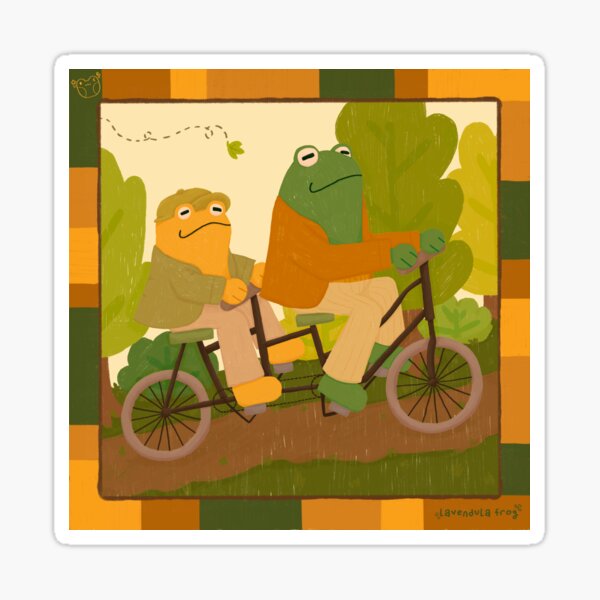 Item preview, frog and toad go on a bike ride! designed and sold by lavendula-frog.