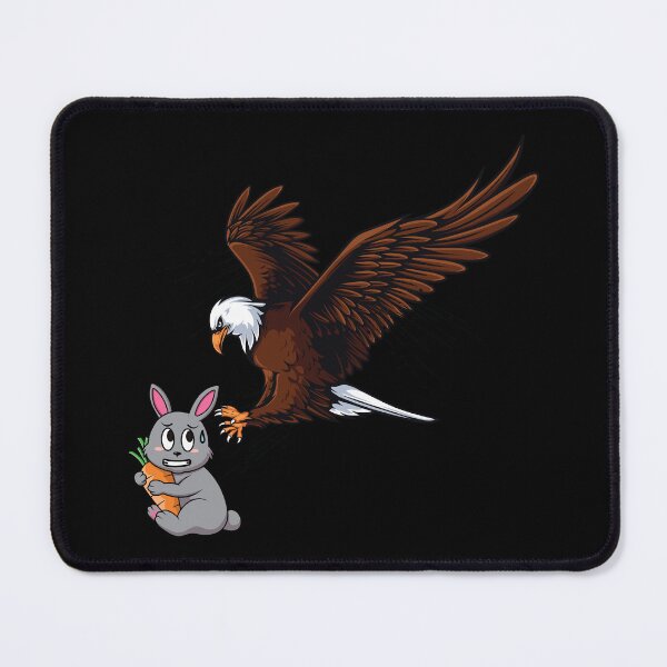 Item preview, Bald eagle hunting a cute rabbit bunny designed and sold by Donutlovers.