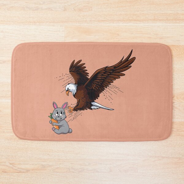 Item preview, Bald eagle hunting a cute rabbit bunny  designed and sold by Donutlovers.