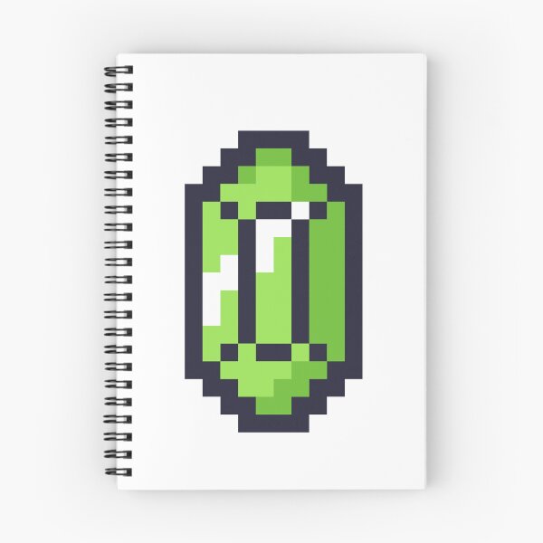 Item preview, 8 Bit Green Rupee designed and sold by PixelArtOne.