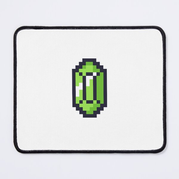 Item preview, 8 Bit Green Rupee designed and sold by PixelArtOne.