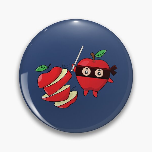Artikelvorschau, Lustiger Ninja-Apfel in Scheiben geschnitten entworfen und verkauft von Donutlovers.