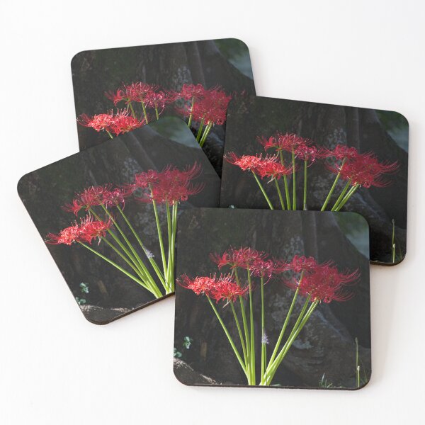Item preview, Spider lily flowers in the shade designed and sold by Shizenkai.